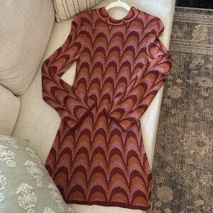 Shiny mini dress- size medium